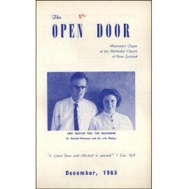  The Open Door - The Missionary Organ of the Methodist Church of New Zealand - Vol. 43 No. 3 (December, 1963)
