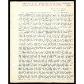 Letter to General Secretaries from Rev. Thomas Buddle