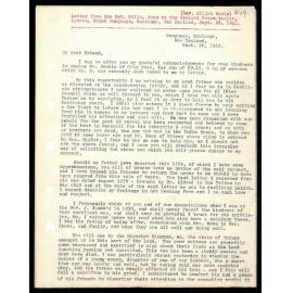 Letter to Rev. Elijah Hoole and General Secretaries from Rev. W. Woon