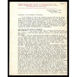 Letter to General Secretaries from Rev. H. Hanson Turton