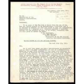 Two letters to General Secretaries from Mr. Samuel Revans