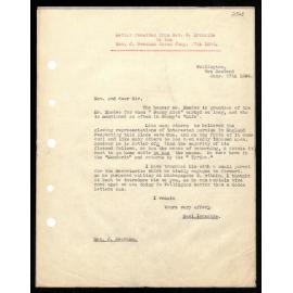 Letter to Rev. J. Beecham from Rev. S. Ironside