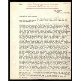 Letter to Secretaries from Rev. J. Buller