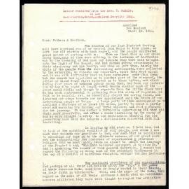 Letter to Secretaries from Rev. T. Buddle