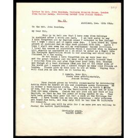 Letter, including letter from Josiah Taonui, to Rev. John Beecham from Walter Lawry