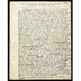 Extract from report on paper, printing and books for the natives, from Rev. John Hobbs