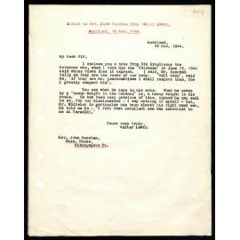 Letter to Rev. John Beecham from Walter Lawry