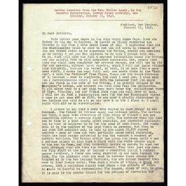 Letter to General Secretaries from Rev. Walter Lawry