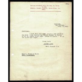Letter from Messrs. Farmer and Scott from Rev. W. Lawry