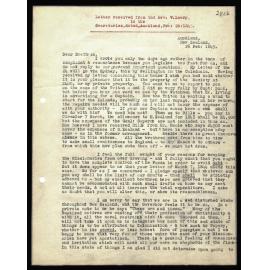 Letter to Secretaries from Rev. W. Lawry