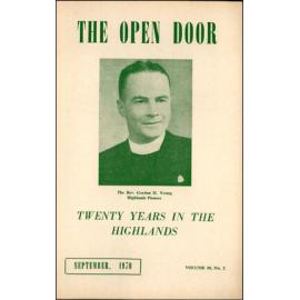  The Open Door - The Missionary Organ of the Methodist Church of New Zealand - Vol. 50 No. 2 (September, 1970)