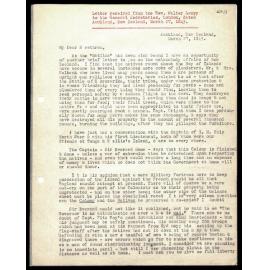 Letter to General Secretaries from Rev. Walter Lawry