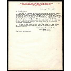Letter to General Secretaries from Rev. Walter Lawry