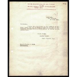 Letter to Messrs. Farmer and Scott, Auckland, from Rev. W. Lawry