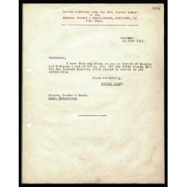 Letter to Messrs. Farmer and Scott, Auckland, from Rev. Walter Lawry