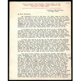 Letter and journal to General Secretaries from Rev. Walter Lawry