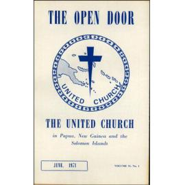  The Open Door - The Missionary Organ of the Methodist Church of New Zealand - Vol. 51 No. 1 (June, 1971)