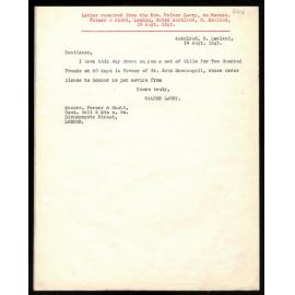 Letter to Messrs. Farmer and Scott from Rev. Walter Lawry