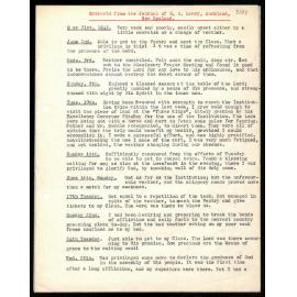 Journal to Secretaries from H. H. Lawry