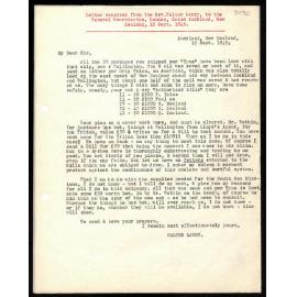 Letter to General Secretaries from Rev. Walter Lawry