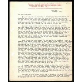 Letter to General Secretaries from Rev. Walter Lawry