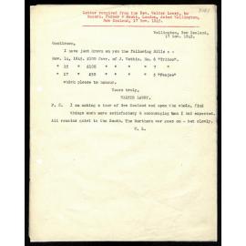 Letter to Messrs. Farmer and Scott from Rev. Walter Lawry