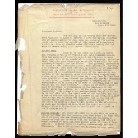 Letter to Secretaries from Rev. S. Ironside