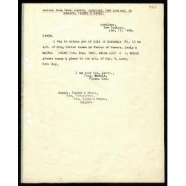 Letter to Messrs. Farmer and Scott from Thos Buddle