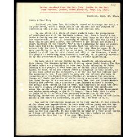 Letter to Rev. John Beecham from Rev. Thos Buddle