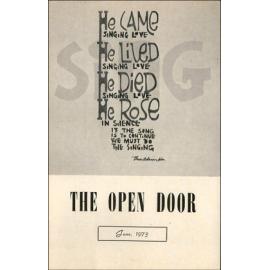  The Open Door - The Missionary Organ of the Methodist Church of New Zealand - Vol. 52 No. 4 (June, 1973)