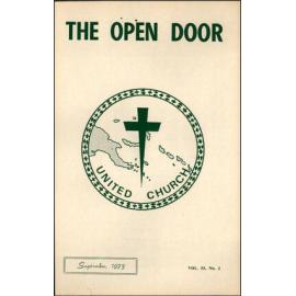  The Open Door - The Missionary Organ of the Methodist Church of New Zealand - Vol. 53 No. 2 (September, 1973)