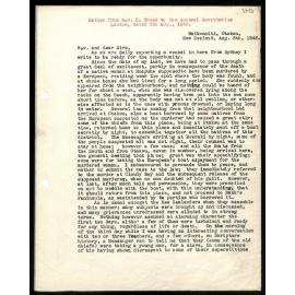Letter to General Secretaries from Rev. C. Creed