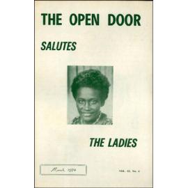  The Open Door - The Missionary Organ of the Methodist Church of New Zealand - Vol. 53 No. 4 (March, 1974)