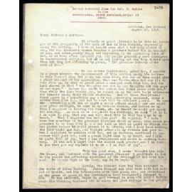 Letter to Secretaries from Rev. T. Buddle