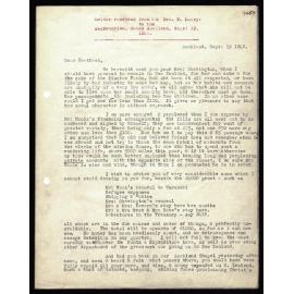 Letter to Secretaries from Rev. W. Lawry