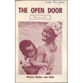  The Open Door - The Missionary Organ of the Methodist Church of New Zealand - Vol. 54 No. 3 (December, 1974)