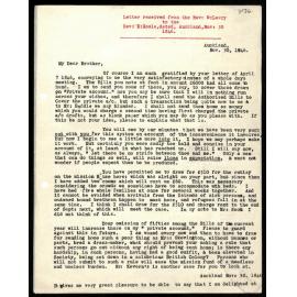 Letter to Rev. E. Hoole from Rev. W. Lawry