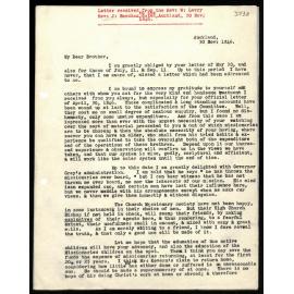 Letter to Rev. J. Beecham from Rev. W. Lawry