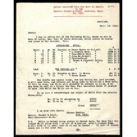 Letter to Messrs. Framer and Scott from Rev. T. Buddle