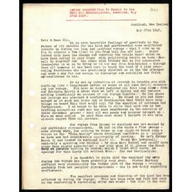 Letter to Mr. Beecham from G. Daniel