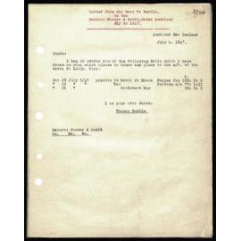 Letter to Messrs. Farmer and Scott from Rev. T. Buddle
