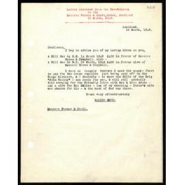 Letter to Messrs. Farmer and Scott from Rev. W. Lawry