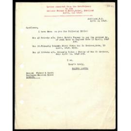 Letter to Messrs. Farmer and Scott from Rev. W. Lawry