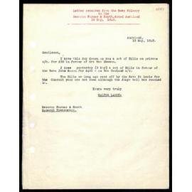Letter to Messrs. Farmer and Scott from Rev. W. Lawry