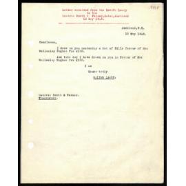 Letter to Messrs. Farmer and Scott from Rev. W. Lawry
