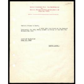 Letter to Messrs. Farmer and Scott from Rev. W. Lawry
