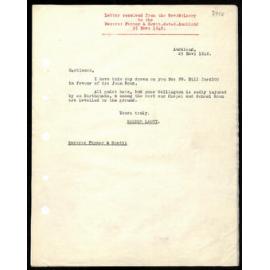 Letter to Messrs. Farmer and Scott from Rev. W. Lawry