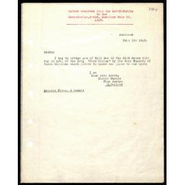 Letter to Secretaries from Rev. T. Buddle