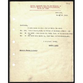 Letter to Messrs. Farmer and Scott from Rev. W. Lawry