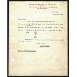 Letter to Messrs. Farmer and Scott from Rev. W. Lawry